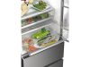 Haier HTW7720ENMP alulfagyasztós hűtőszekrény, 343/140liter, NoFrost, 70cm széles, 37dB, inox