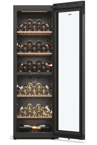 Haier HWS236GDEH1 szabadonálló borhűtő, 448liter, 236 palack, 5polc, 5 -20 °C, E energiaosztály, 35dB