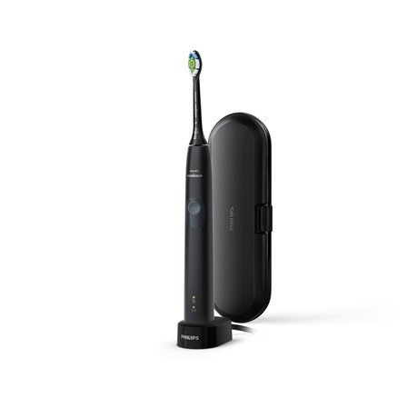 Philips HX6800/87 Sonicare ProtectiveClean 4300 elektromos fogkefe, 2 intenzitás, 62000 rezgés/perc, BrushSync, utazó tok, fekete