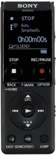 Sony ICD-UX570B digitális diktafon, USB csatlakozó, sztereó felvétel, 4GB, microSD, akkumulátoros