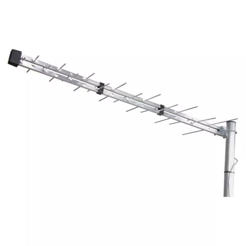 Emos J0669 kültéri erősítős antenna, DVB-T/T2, 0-200 km, LTE/4G szűrő