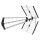 Emos J0907 kültéri antenna, DVB-T/T2, 0-100 km, LTE/4G/5G szűrő