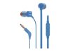 JBL Tune 110 In-Ear vezetékes fülhallgató, mikrofonos, kék