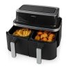 Nedis KAAF320BK 2x4.2l forrólevegős légkeverős sütő