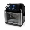 Nedis KAAFO300EBK forrólevegős légkeveréses sütő, 12 L, időzítő: 60 perc, digitális,1500W, 9 programos