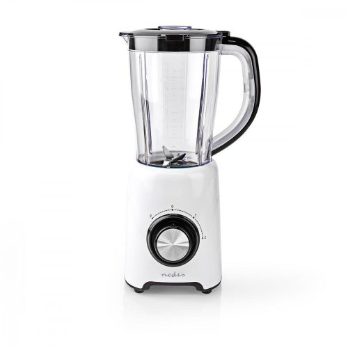 Nedis KABL300CWT turmixgép, 800Watt, 1.5 liter, 2 sebesség, fehér-fekete