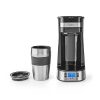 Nedis KACM310FBK kávéfőző + duplafalú utazóbögre, 750Watt, 0.4liter, LCD kijelző, fekete