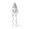 Nedis KAHM100CWT kézi mixer, 200 W, 5 sebességfokozat, turbófunkció, 2 dagasztóhorog / 2 habverő