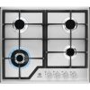 Electrolux KGS64362SX SlimLine 600 beépíthető gáz főzőlap, egykezes gyújtás, wok égő, inox