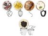 Kenwood KVL85.004SI Titanium Chef Baker XL dagasztógép, 1200Watt, 7 és 5 literes tál, ezüst