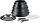 Tefal L3999953 Tefal Ingenio Black Stone edény és serpenyő készlet, üveg fedő, 13 részes, levehető nyél, indukciós, tapadásmentes bevonat