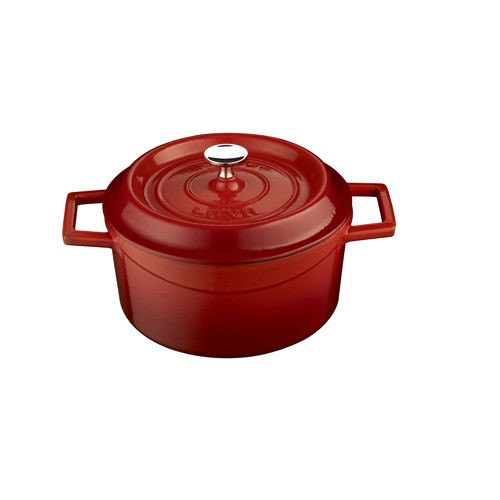 LAVA Trendy öntöttvas lábos, piros, 16cm, 1l + fedő