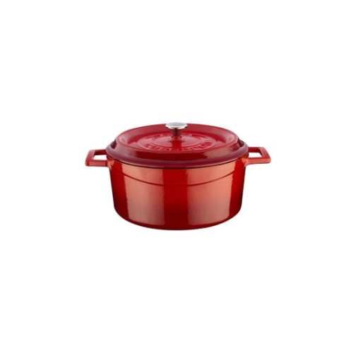LAVA Trendy öntöttvas lábos, piros, 16cm, 1l + fedő
