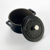 LAVA Mini öntöttvas lábos, fekete, 10cm, 0,35l + fedő