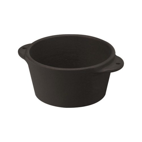 LAVA Mini öntöttvas souffle, fekete, 8cm