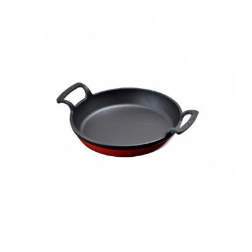 LAVA öntöttvas sütő, piros, kerek, 16cm, két fülű