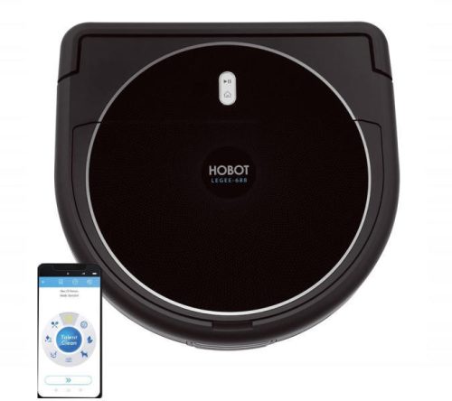 HOBOT LEGEE 688 Wifi okos robotporszívó, száraz - nedves, 3000mAh, 60dB, fekete