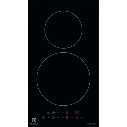 Electrolux LIT30230C Domino 300 beépíthető főzőlap, indukciós, 5,9 kW, 2 zónás, fekete