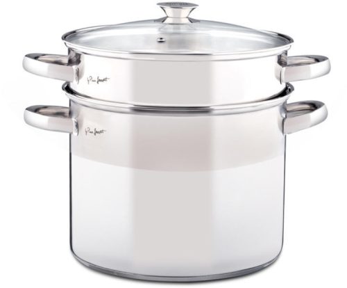 Lamart LTSS2417 tésztafőző edény, 24 x 17,5 cm, 8L + Üvegfedő, Indukciós