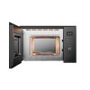 Midea MBMTG925H-BK beépíthető grilles mikrohullámú sütő, 25liter, 1200/900Watt, fekete