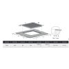 Midea MCH300D111K0 beépíthető főzőlap, kerámia, Domino, 30cm, 2zóna, 3kW, fekete