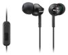 Sony MDREX110APB mikrofonos fülhallgató, fekete
