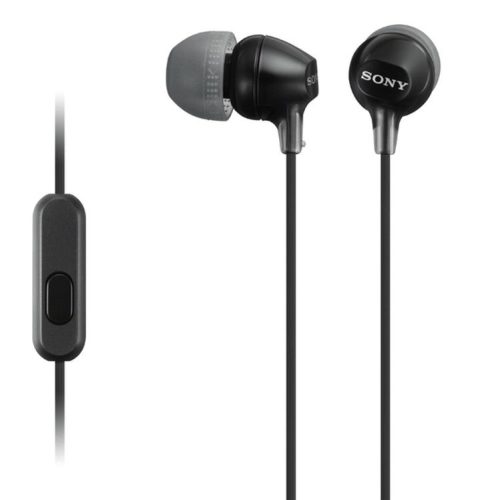 Sony MDREX15APB vezetékes fülhallgató, mikrofonnal, fekete