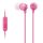Sony MDREX15APP vezetékes fülhallgató, mikrofonnal, rózsaszín
