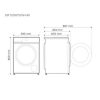 Midea MF100W70/W-HR elöltöltős mosógép, 7kg, 1200 fordulat, ultra slim
