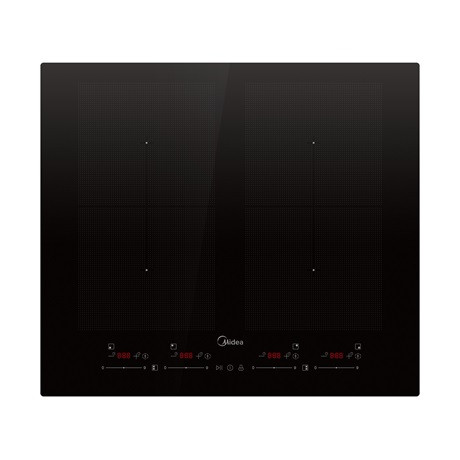 Midea MIH742F558K2 beépíthető indukciós főzőlap, 59cm, 4zóna, 7.4kW, fekete