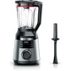 Bosch MMB6762M Serie 6 VitaPower turmixgép, 1800Watt, 2literes üveg kehely, fokozatmentes, 6késes, inox -fekete