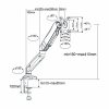 Nedis MMSISGS110BK asztali monitor tartó, gázrugó, 15-32", VESA 100x100, max.8kg, fekete