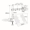 Nedis MMSISNB110BK asztali monitor tartó konzol és laptop állvány | 15-32" | 75x75 / 100x100