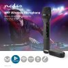 Nedis MPWL200BK Vezeték nélküli mikrofon szett, UHF, 20csatorna, 50méter hatótáv, elemes (4xAA), fekete