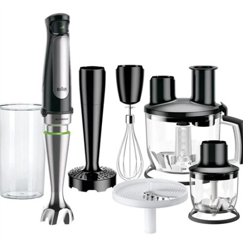 Braun MQ7087X MultiQuick 7 botmixer készlet, 1000Watt, fekete-inox