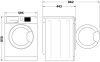 Indesit MTWSA 61294 W EE keskeny elöltöltős mosógép, 6kg, 1200rpm, 76dB