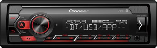 Pioneer MVH-S320BT Bluetooth/USB/AUX FLAC, MP3 lejátszás, 4x50Watt, Mechanika nélküli fejegység