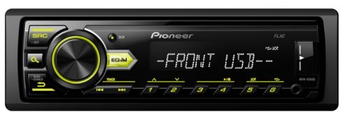 Pioneer MVH-09UBG autórádió, 1 DIN, AUX, USB, 4 X 50 W, 24 FM
