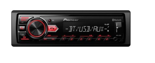 Pioneer MVH-29BT autórádió, 1 DIN, Bluetooth, AUX, USB, 4 X 50 W, 24 FM