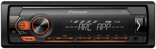 Pioneer MVH-S120UBA USB/AUX Mechanika nélküli fejegység, DIN 1, narancs