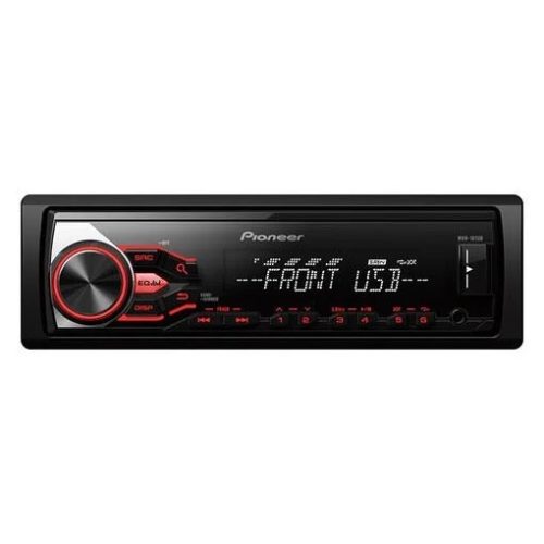 Pioneer MVH-181UB USB/AUX Mechanika nélküli fejegység, DIN 1, piros