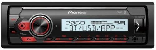 Pioneer MVH-MS410BT Bluetooth/USB hajós fejegység, 4 x50Watt, FLAC lejátszás, HPF, LPF, 2pár RCA, víz- és UV álló