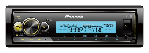 Pioneer MVH-MS510BT hajós fejegység, 4 x50Watt, Bluetooth/USB, FLAC lejátszás, HPF, LPF, 3pár RCA, víz- és UV álló