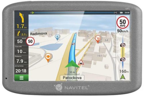 Navitel E501 GPS navigáció + Navitel Navigator szoftver, 5" kijelző, 480 x 272 felbontás, 128 MB RAM, microSDHC