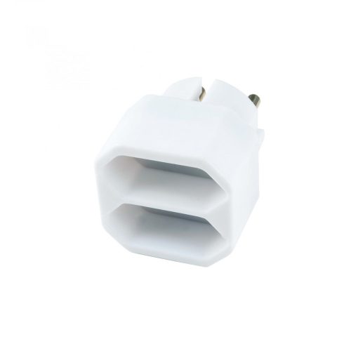 Somogyi NV 1/WH hálózati elosztó, 2 euro aljzat, 2x2,5A, 2x500W, fehér
