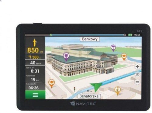 Navitel E700 Navigáció, 7", 16:9, 800x480, 43 Európai ország + Oroszország, Ukrajna, Belorúszia, Kazahsztán teljes térképe, élettartam frissítés