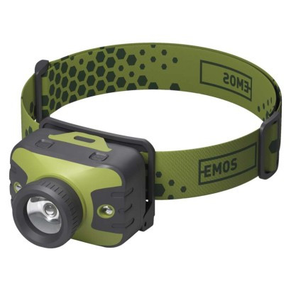 Emos P3539 CREE LED fejlámpa, 330lumen, 200 méter hatótáv, IP43, elemes (3xAAA)
