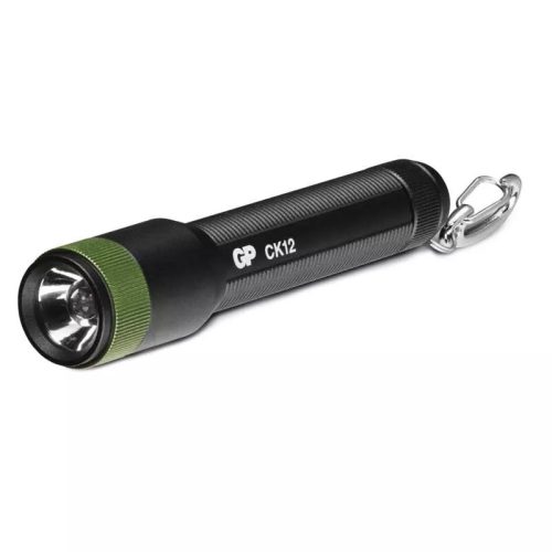 GP CK12 Zseblámpa, LED, alumínium ház, 20 lm, 25m, elemes (1xAAA), fekete