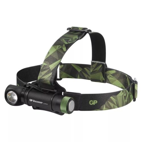 GP CHR35 CREE LED fejlámpa, 600 lm, 130m, IPX4, akkumulátoros