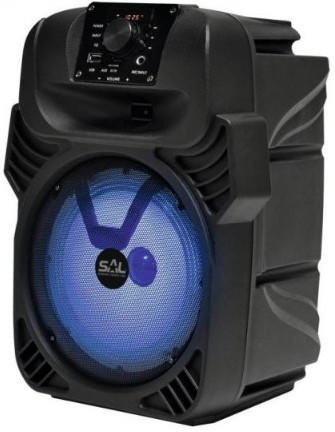 Somogyi PAR 20BT Party hangdoboz, beépített akkumulátorral és LED fénnyel, Fekete
